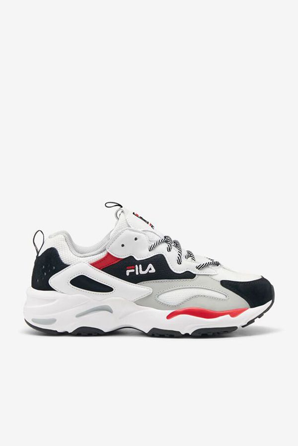 Fila Ray Tracer Men's Sneakers - White/Black,NZ 605-14573